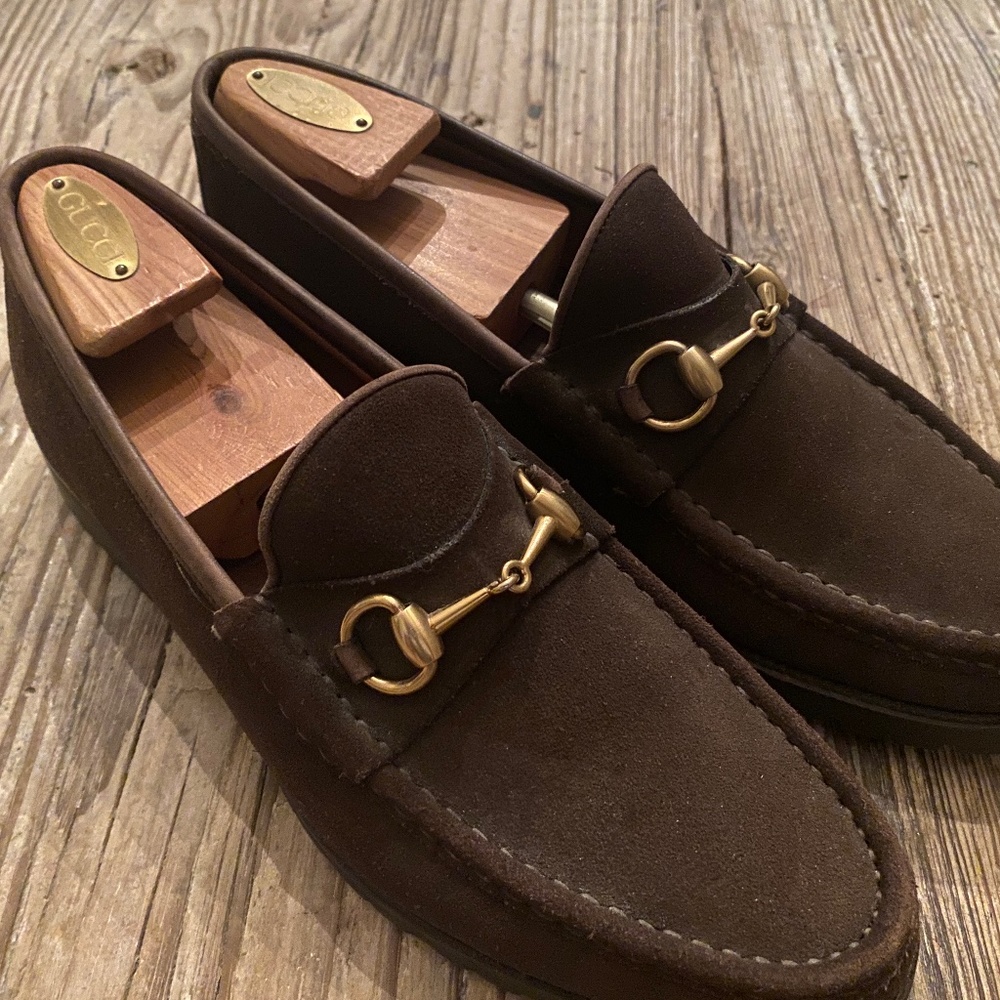 Gucci Brown Suede Loafer Men’s Size 11D